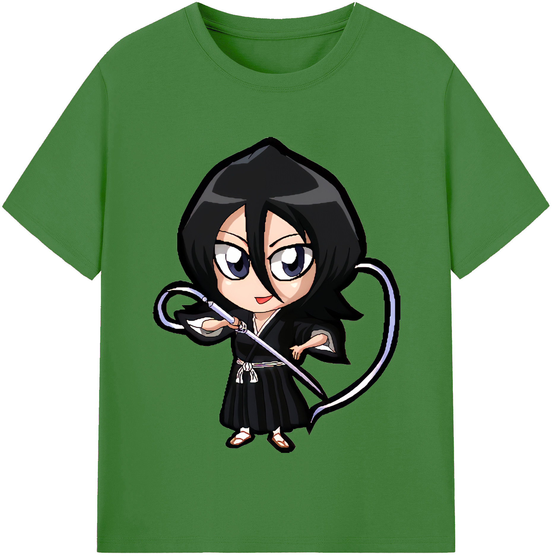 （画像用） ブリーチ 朽木ルキア BLEACH Kuchiki Rukia レディースカジュアルプリントTシャツ（綿100％）